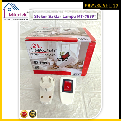Jual Mikotek MT - 7899T Steker Saklar Lampu / Colokan Saklar On Off ...