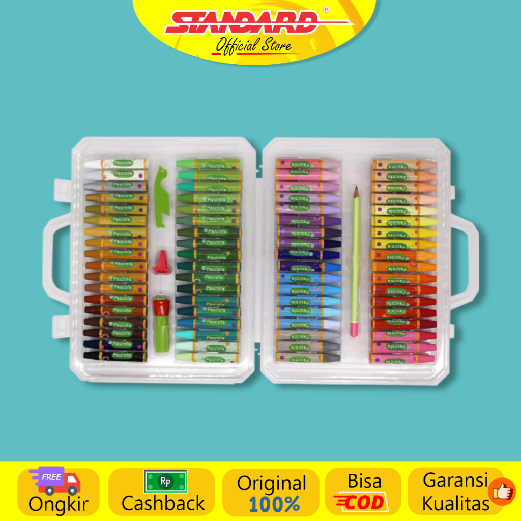Standard - Pascola Oil Pastel 72 / Set ( Crayon / Pewarna / Coloring ) (2)