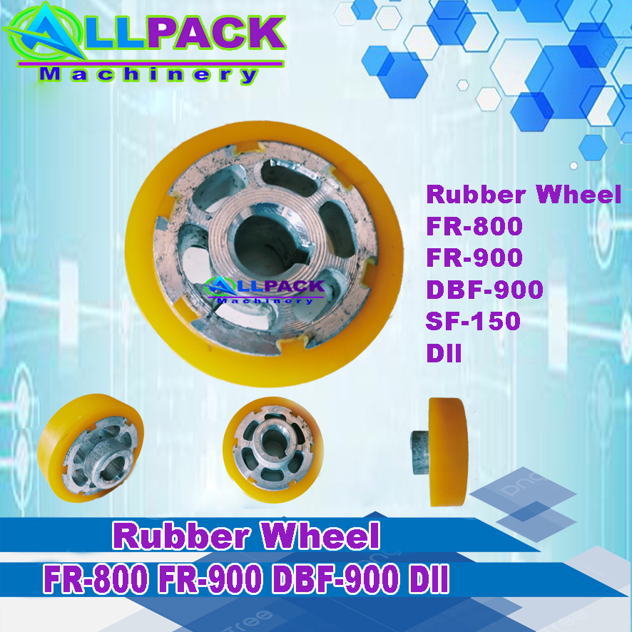 Jual Rubber Silicone Wheel Roda roll karet press mesin continuous band ...