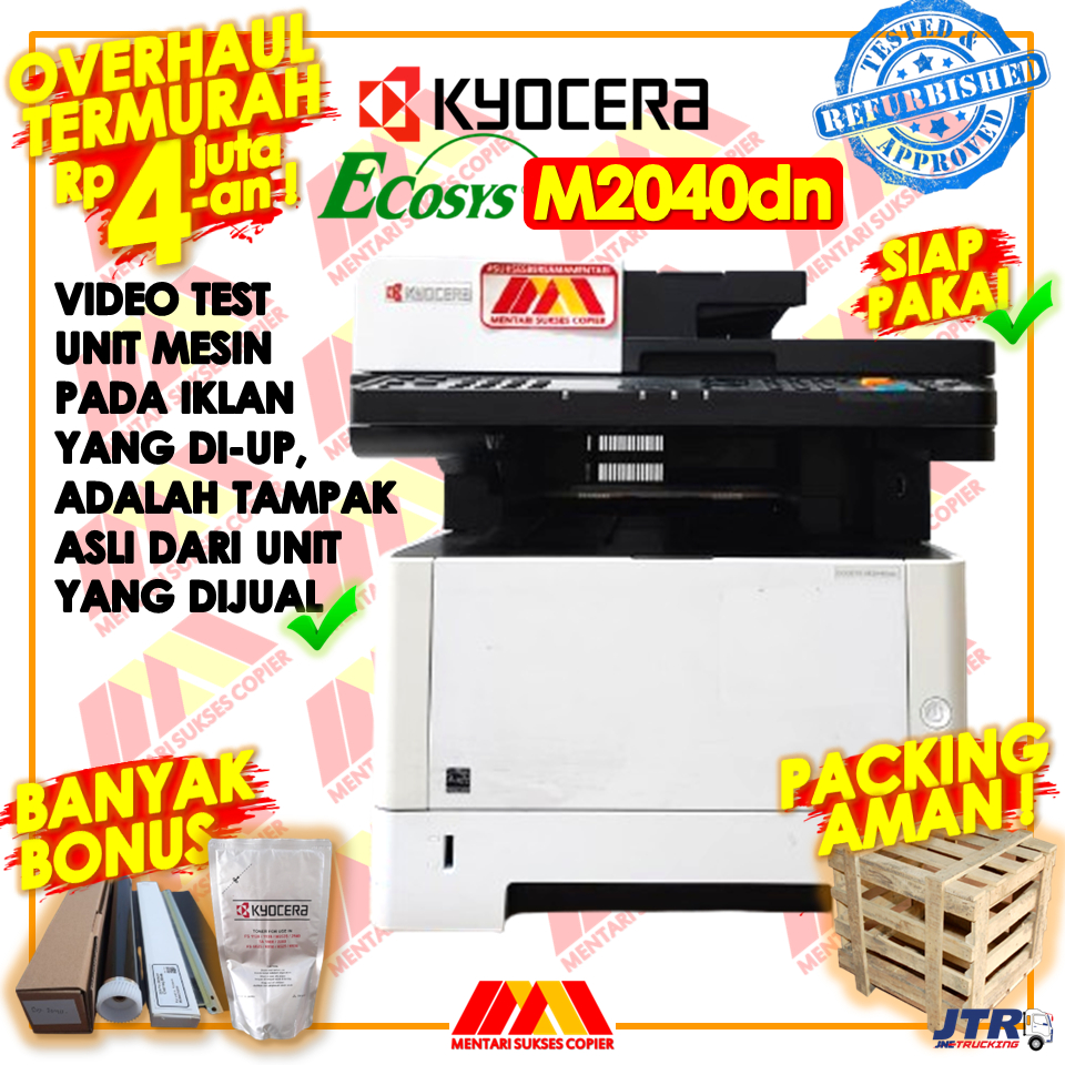 Jual MESIN FOTOCOPY REKONDISI KYOCERA ECOSYS M2040dn 2040 M2040 PRINTER