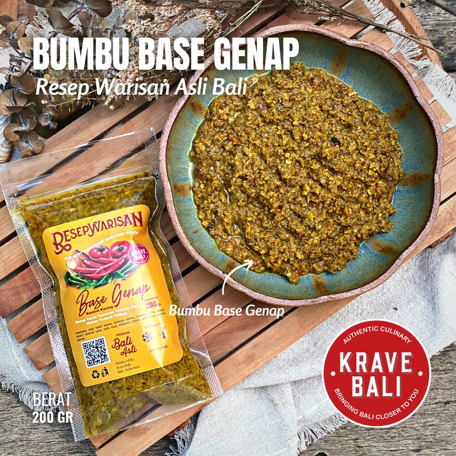 Jual KRAVE BALI Bumbu Base Genap Resep Warisan Asli Bali 200 gr - Bumbu ...