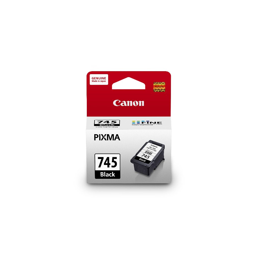 Tinta Original Canon 745 Black PG745 - Tinta Canon MG2570s TS207 TS307 TS707 TR4570s TR4670s - Tinta Cartridge Katrid (3)