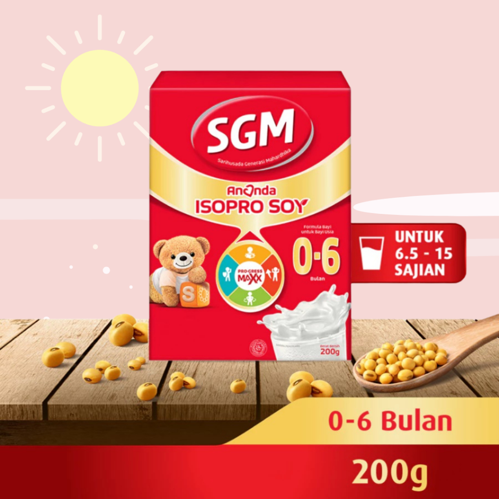Jual Susu SGM Ananda Soya/SGM Ananda Isopro Soy 0-6 bulan 200 gram
