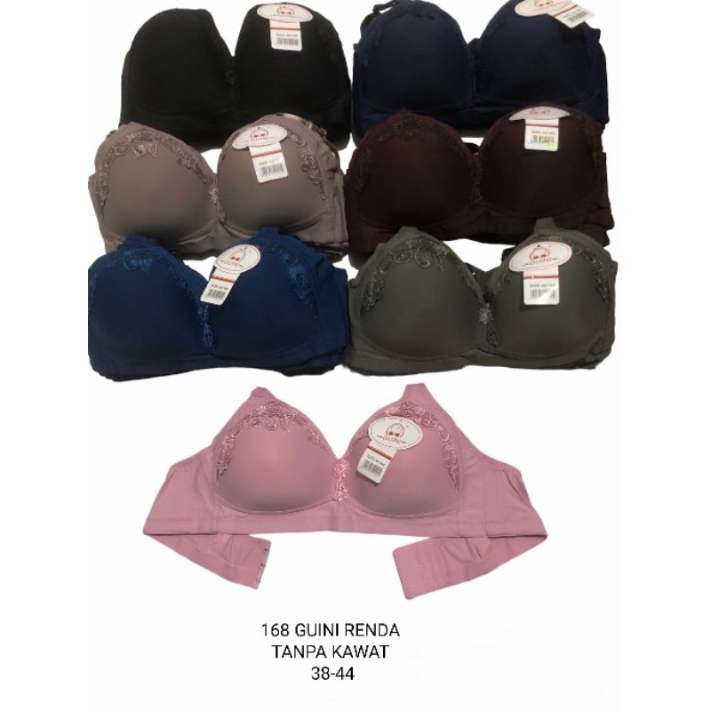 Jual Bra Guini Jumbo Busa Sedang Tanpa kawat kait 3 | Shopee Indonesia