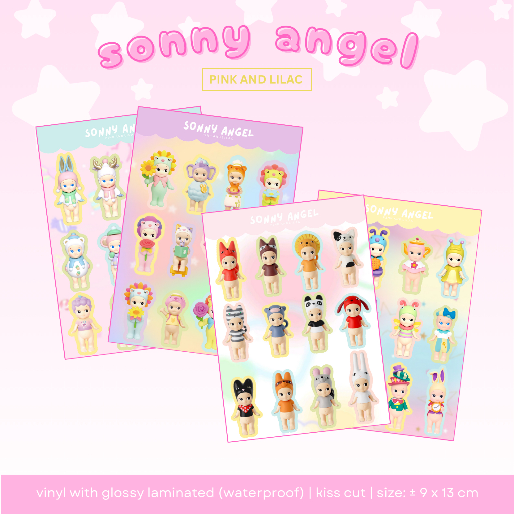 Jual Sticker Sheet Sonny Angel Vol. 02 | Deco Sticker Vinyl Waterproof ...