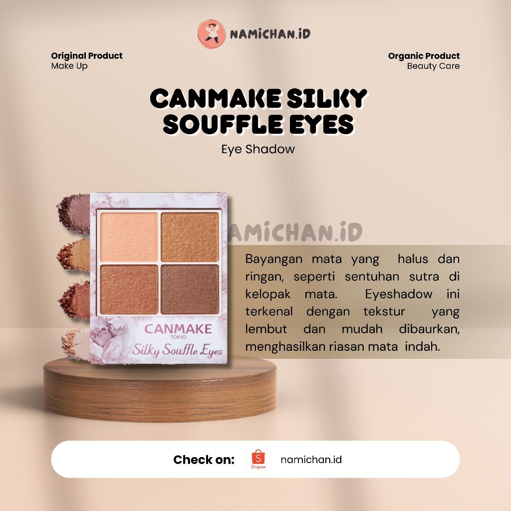 Jual [ PO Japan November 2024 ] Canmake Silky Souffle Eyes Canmake Eyeshadow Canmake Tokyo