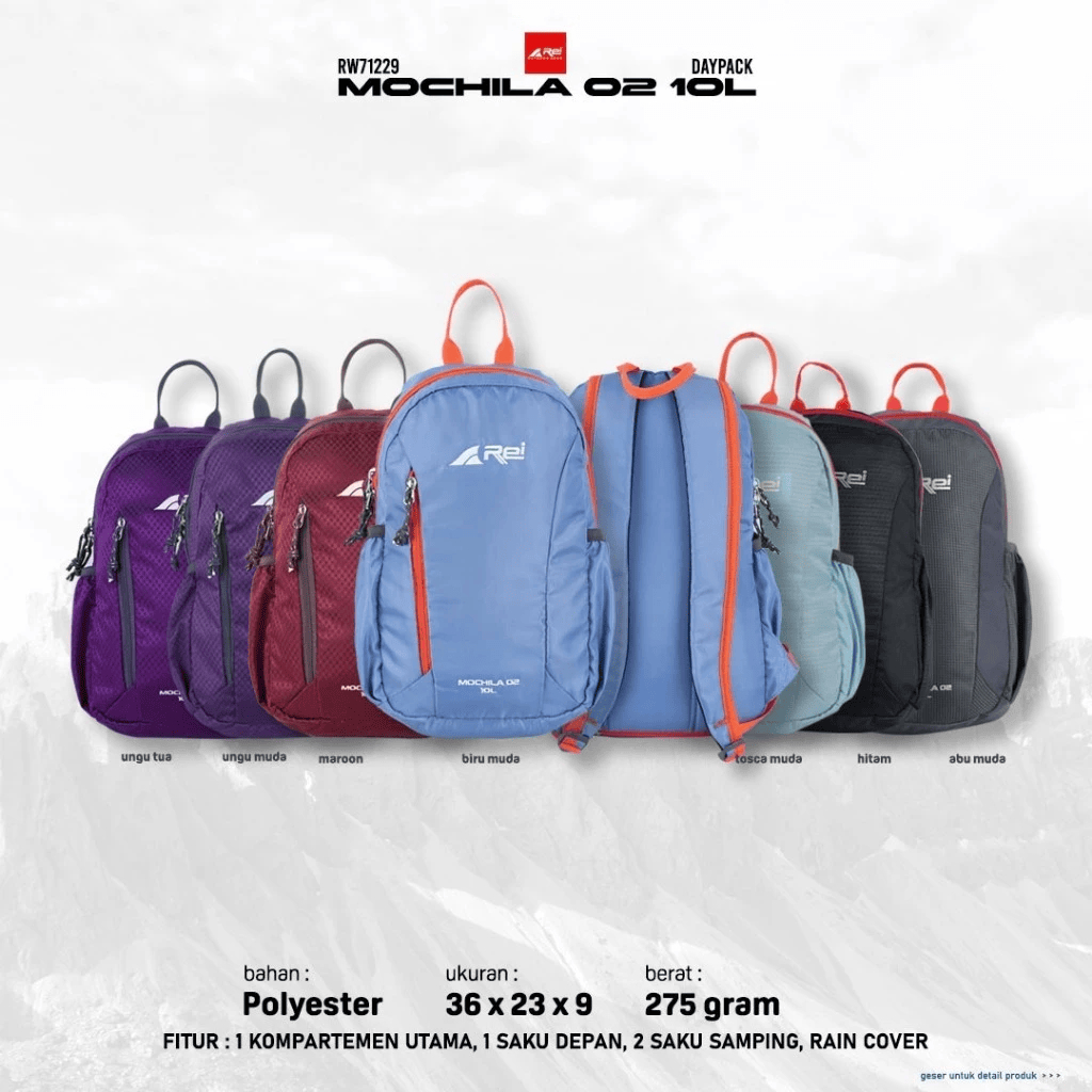 Jual Tas Ransel Mochila 02 10Liter Arei Outdoorgear Original - Main Image