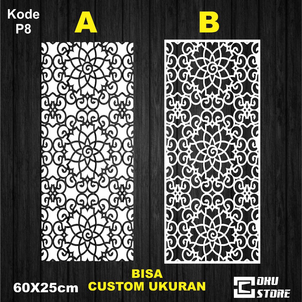 Jual Custom Sticker PATTERN KODE P8 Cutting Sticker CUSTOM, MOTIF ...