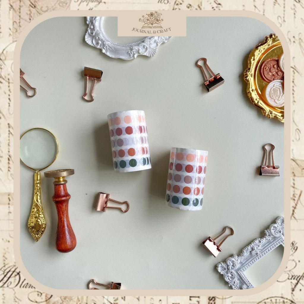 Jual Selotip Stiker Washi Dot Bujo Scrapbook Diary Stiker Dot Roll ...