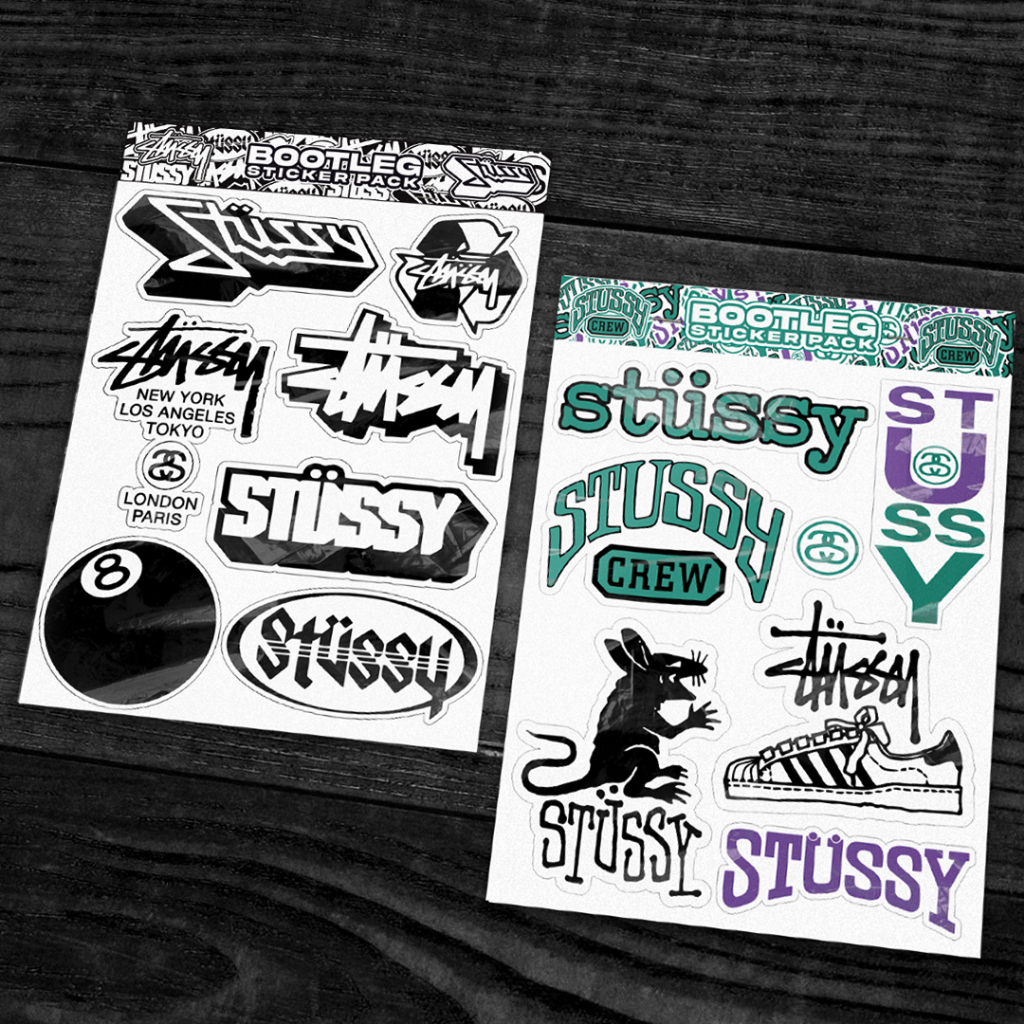 Jual STUSSY Sticker Pack Brand STUSSY (BOOTLEG) | Shopee Indonesia