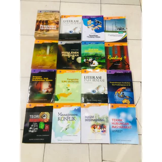 BUKU KULIAH / PERTI UT / UNIVERSITAS TERBUKA / PEMASARAN /  EKONOMI /  AKUNTANSI / HUKUM  /MANAJAMEN/KESEHATAN/SOSIOLOGI/STATISTIKA/BIOLOGI/KOMUNIKASI/MATEMATIKA/PENDIDIKAN