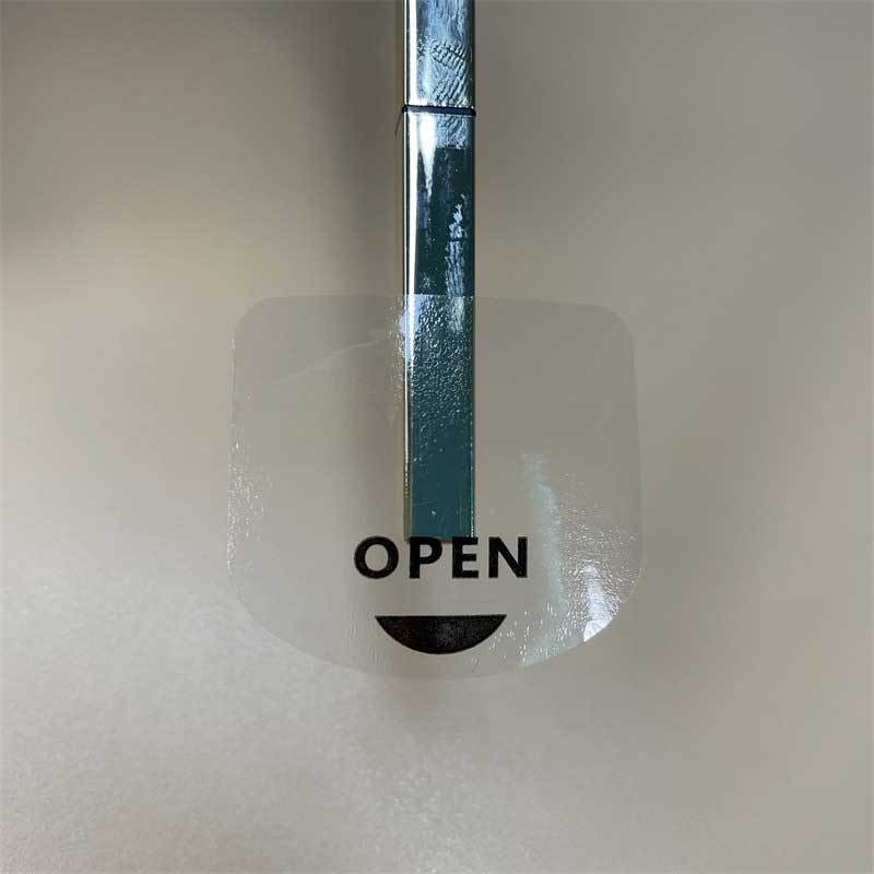 Jual Sticker Segel Bulat Kotak Label Sticker Transparant Vinyl Open ...