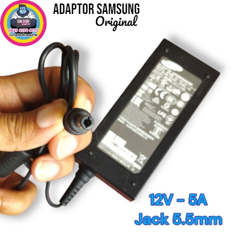 Jual Samsung Adaptor DC 12V 5A buat DVR CCTV Monitor cocok buat monitor ...