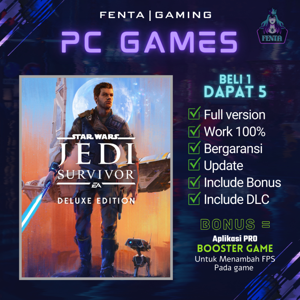 Jual STAR WARS JEDI SURVIVOR DELUXE EDITION - GAME PC - GAME LAPTOP ...