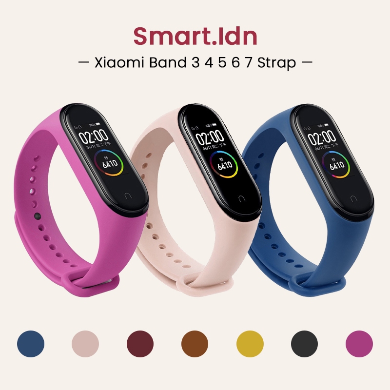 Tali Strap Jam Tangan Pintar Xiaomi Mi Band Colorful Silicone  Strap