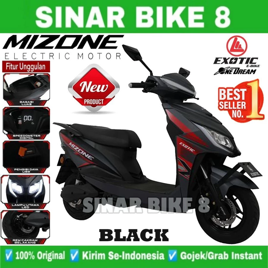 EXOTIC MIZONE: Review Sepeda Motor Listrik dengan Daya 1000W & Garansi Panjang