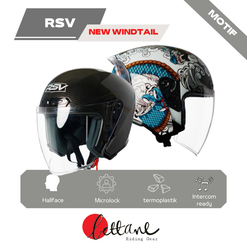 Jual HELM RSV NEW WINDTAIL MOTIF WINDTAIL RYUJIN WINDTAIL CARBON ...