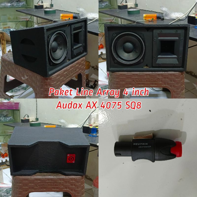 Jual Paket Line Array 4 Inch Audax AX 4075 SQ8 Finsing Texture | Shopee ...