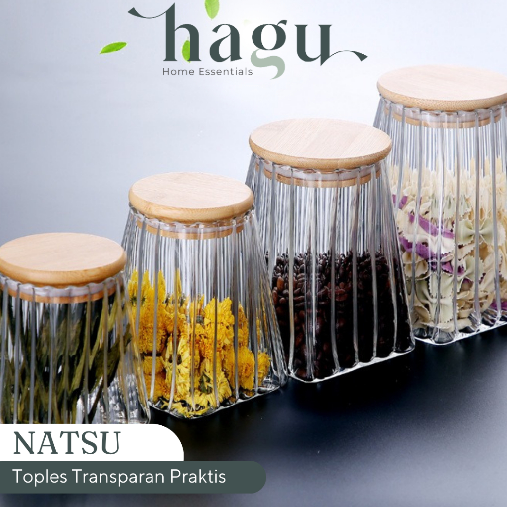 Jual HAGU - NATSU Kontainer Bumbu Gula Garam Multifungsi Toples Kaca ...