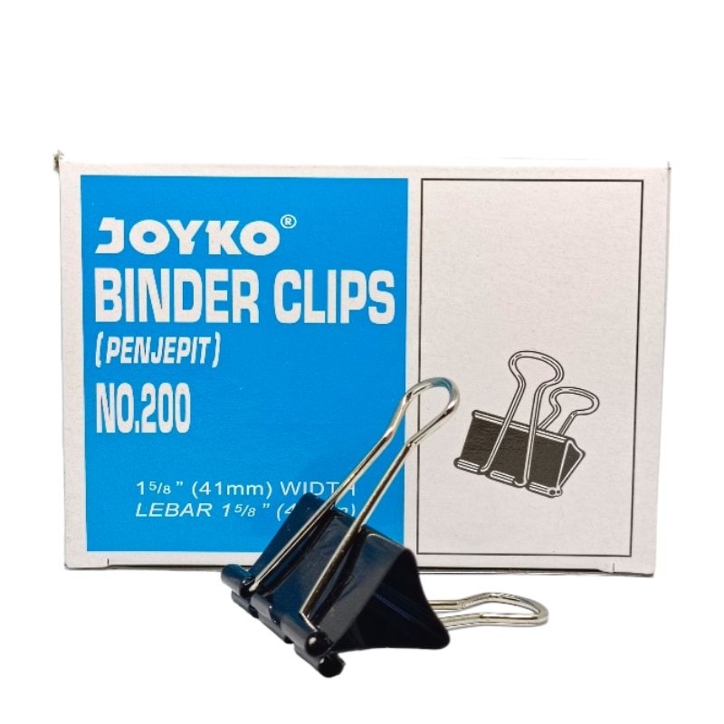 Jual Klip Binder Besar JOYKO NO.200 Penjepit Kertas 4cm | Shopee Indonesia