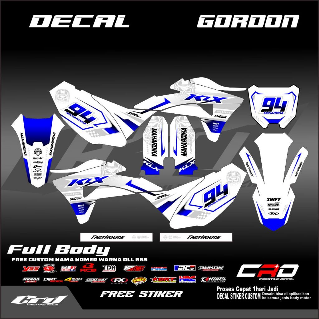 Jual DECAL STICKER KLX GORDON FULL BODY DECAL GORDON DECAL STIKER ...