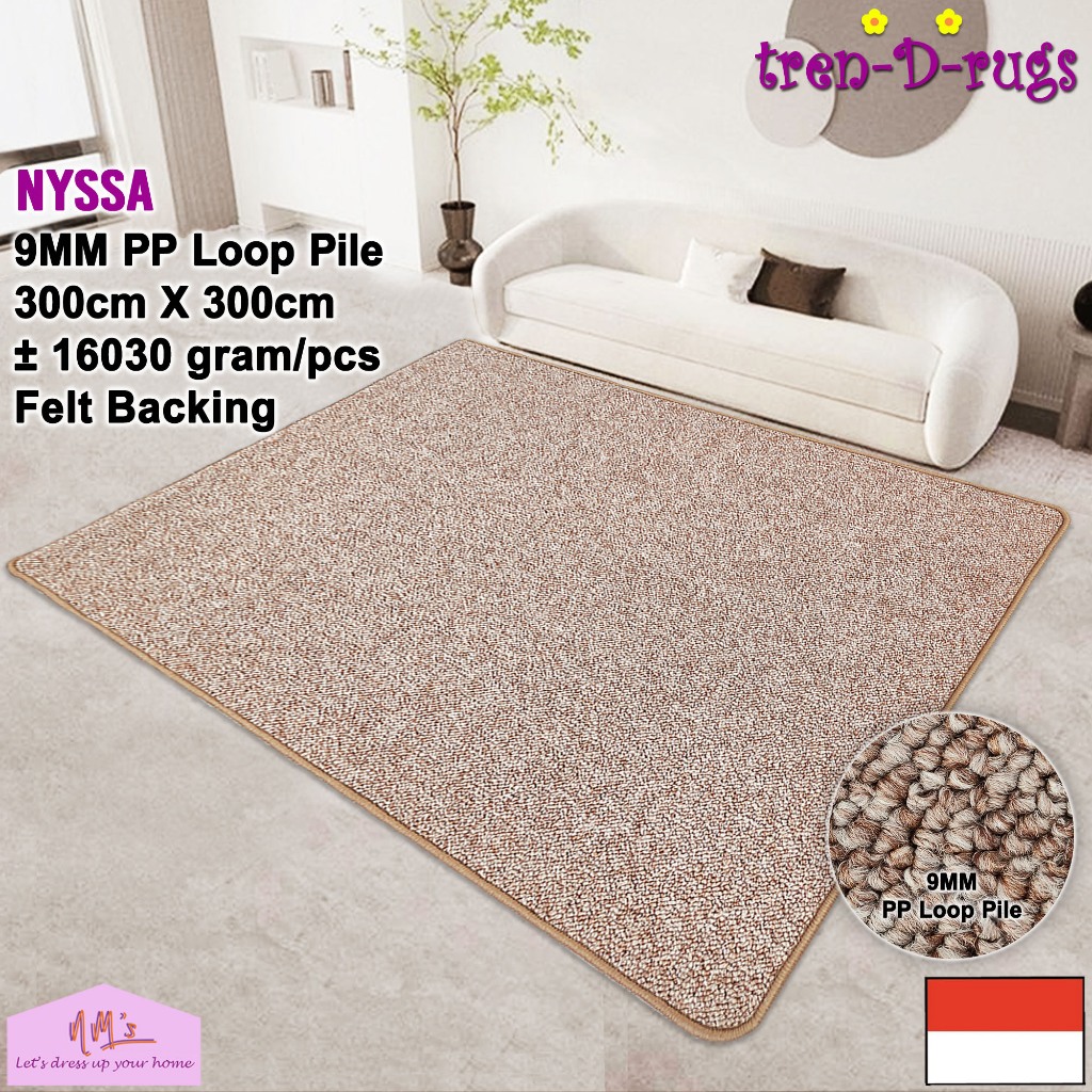 Jual Tren-D-rugs Karpet kotak persegi jumbo permadani estetik polos ...