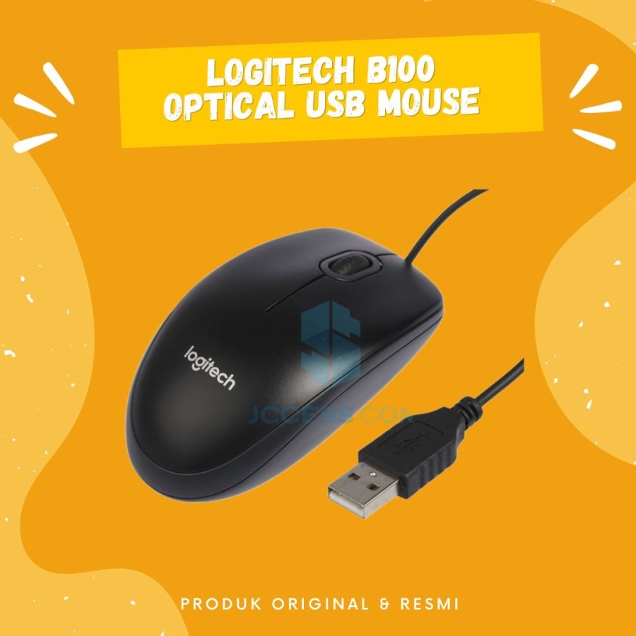 Jual Logitech B100 Optical USB Mouse | Shopee Indonesia