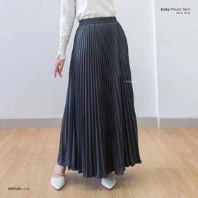 HAYNA Zoey Pleats Skirt (All Colors) Rok Wanita Plisket