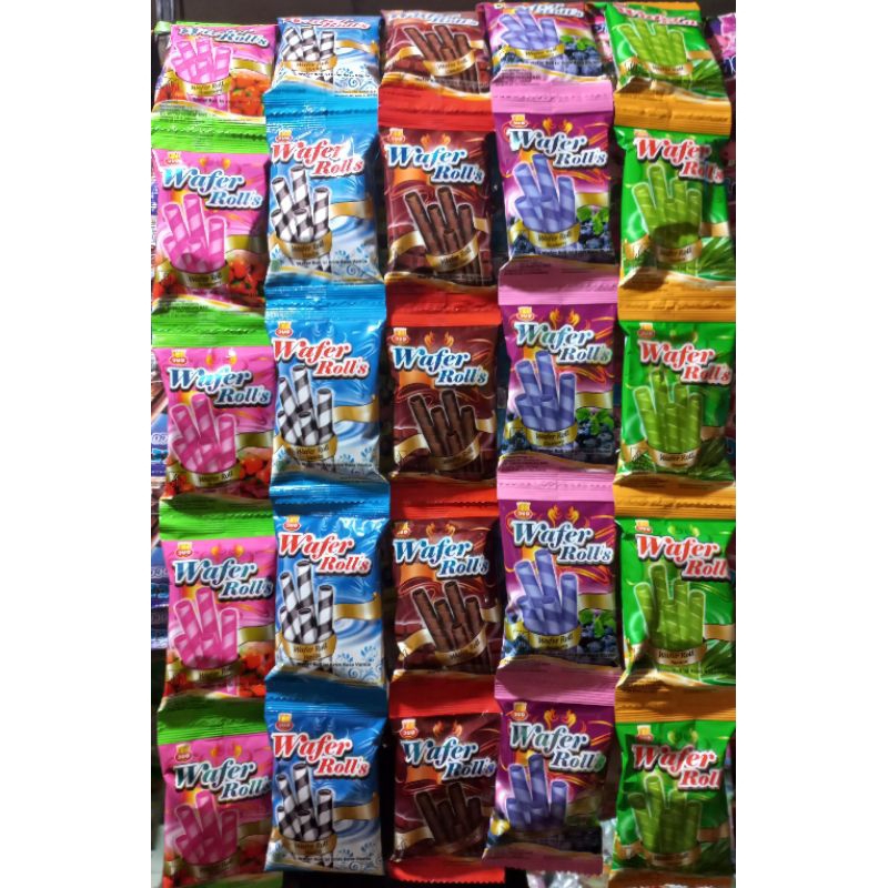 Jual Wafer Roll All Varian Rasa 1 Renceng 10 Bungkus @12g | Shopee ...