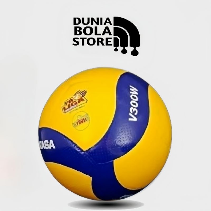 Mikasa V300W Ballon Volleyball Officiel FIVB - Cuir Synthétique Dimple