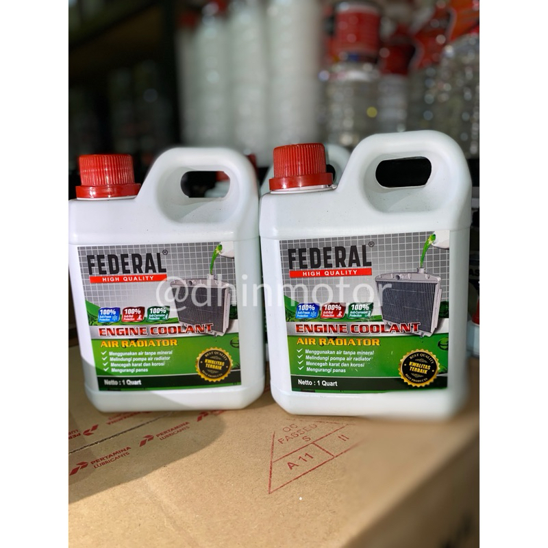 Jual Air Radiator Coolant Federal High Quality HQ 1 Liter Original ...