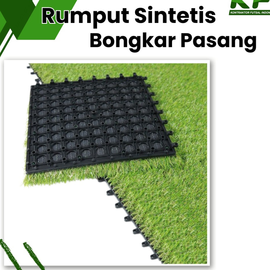 Jual KF7 Decking Tile Rumput Sintetis Tempel Praktis Dari KFI Sport ...