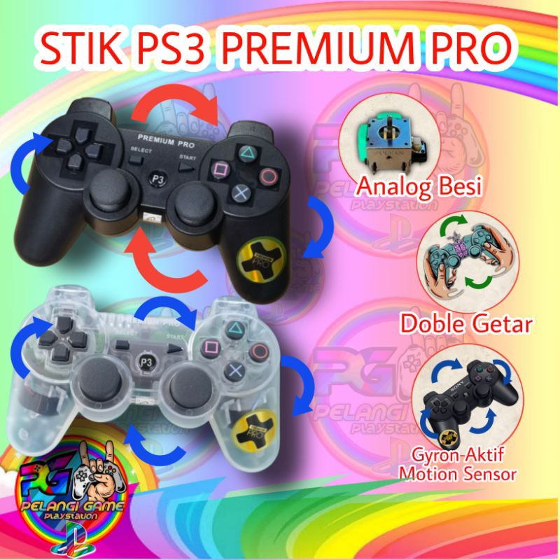 Jual STICK / STIK PS3 ORI PABRIK HITAM PREMIUM PRO