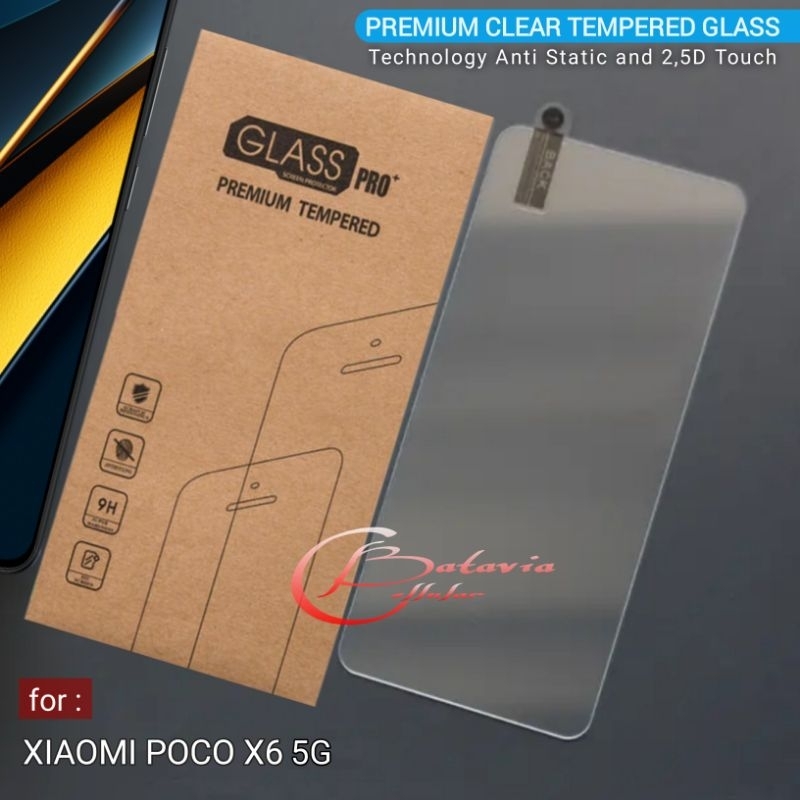 Jual Tempered Glass Xiaomi Poco X6 Premium Clear Glass Curved Anti ...