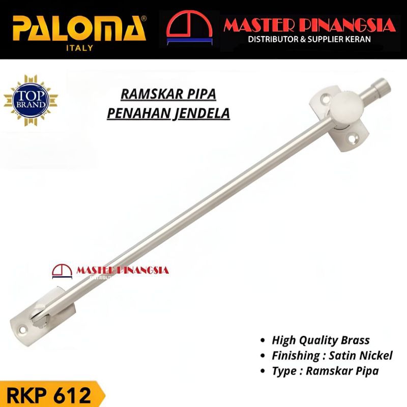 Jual RAMSKAR PALOMA RKP 612 BRASS LAMSKAR PENAHAN JENDELA MODEL PIPA SN ...