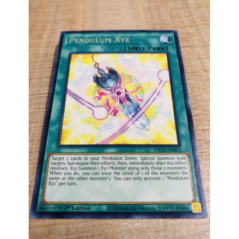 Pendulum Xyz Trading Card – KICO-EN023 Rare 1st Edition