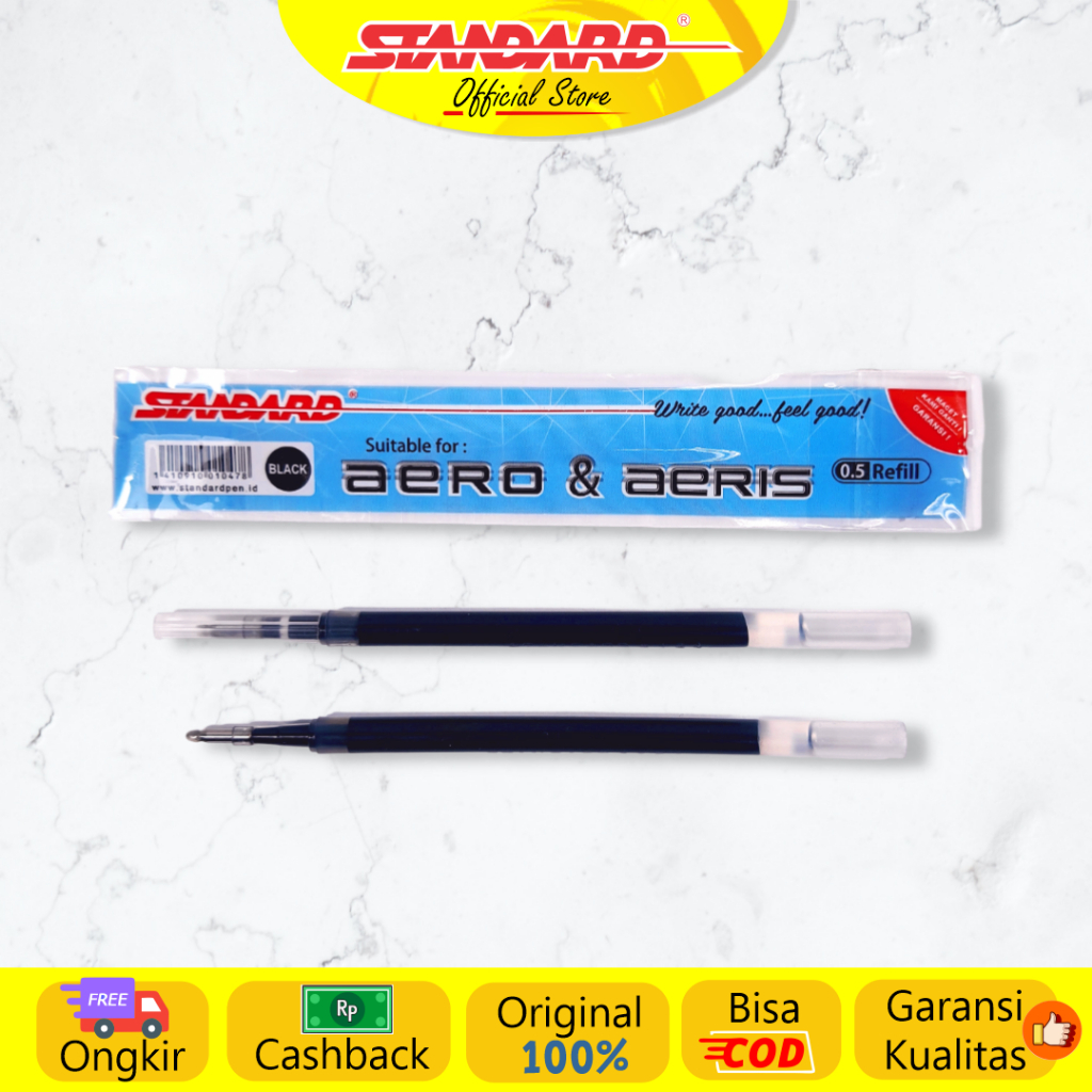 Standard - Refill Pulpen Aero 0.5 Gel ( Isi Pulpen / Pena / Ballpoint ) (7)