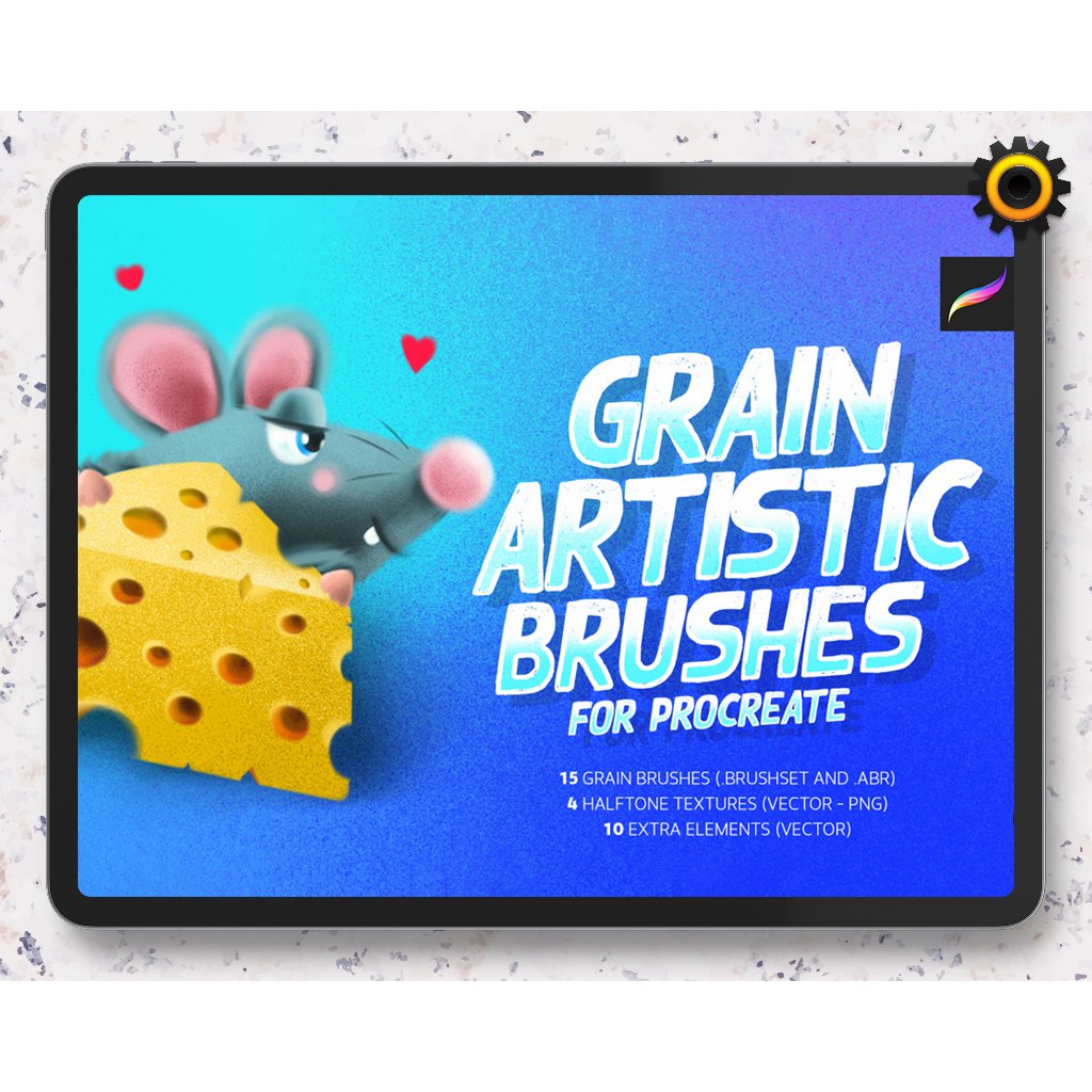 Jual Procreate Brush - Grain Artistic Brushes Untuk Procreate Dan ...