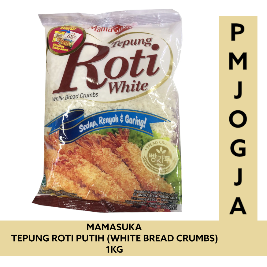 Jual Mamasuka Tepung Roti Putih 1 Kg White Bread Crumbs 1kg Shopee Indonesia