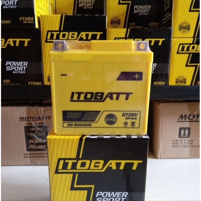 Jual Aki Accu ITOBATH GTZ 6V full kering (gell) untuk motor vario125