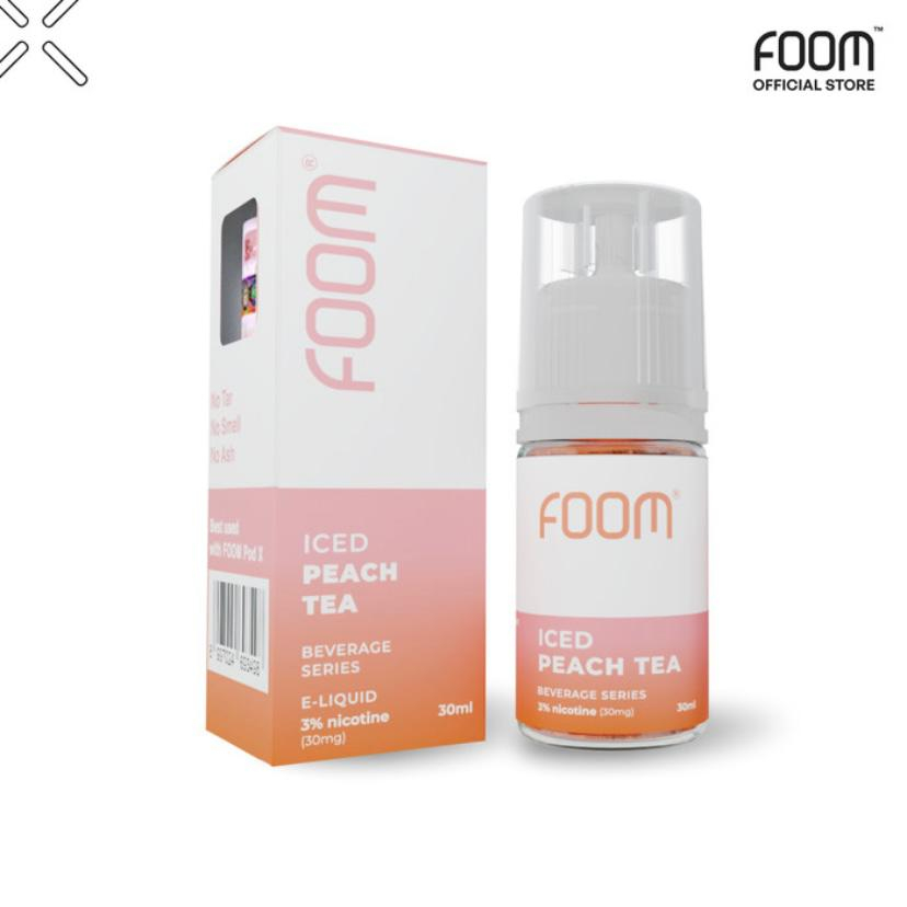 Jual Foom Iced Peach Tea Salt Ml Mg Liquid Saltnic Shopee Indonesia