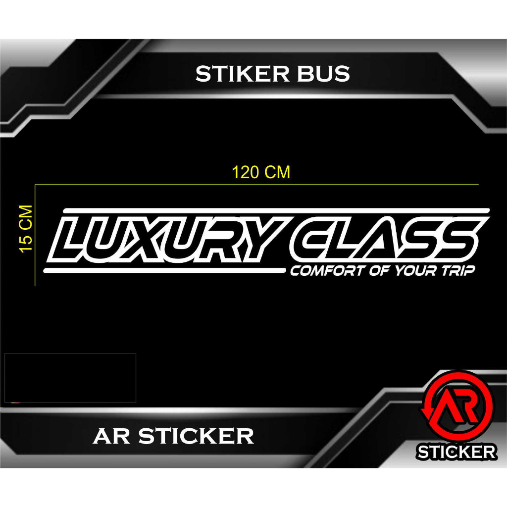 Jual STICKER LUXURY CLASS BUS PARIWISATA | Shopee Indonesia