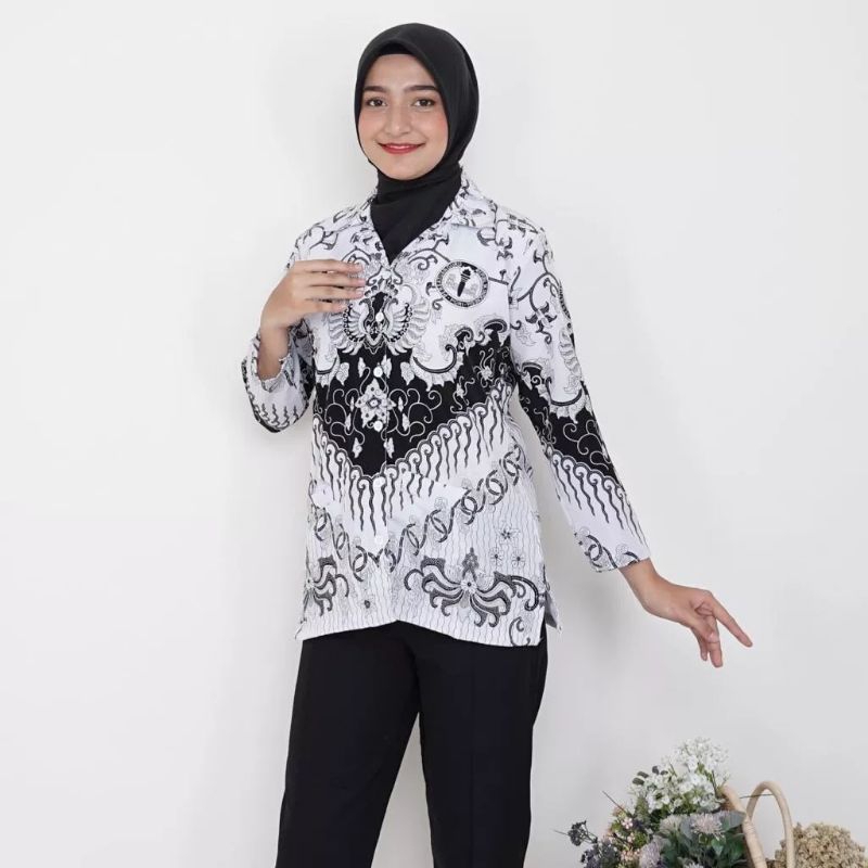 Jual Baju seragam PGRI wanita terbaru 2023 full furing baju seragam ...