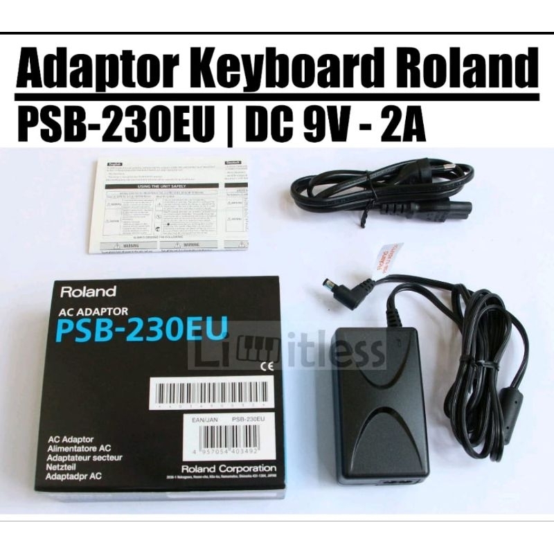Jual Adaptor Roland PSB230EU keyboard xps piano Rd Roland juno ORIGINAL ...