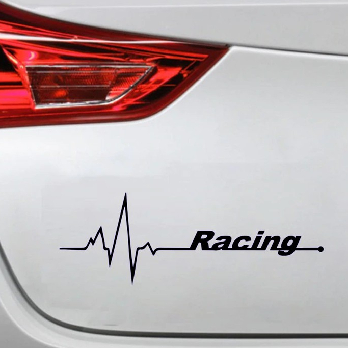 Jual Stiker Sticker Racing Heart Beat Stiker Variasi Aksesoris Motor ...