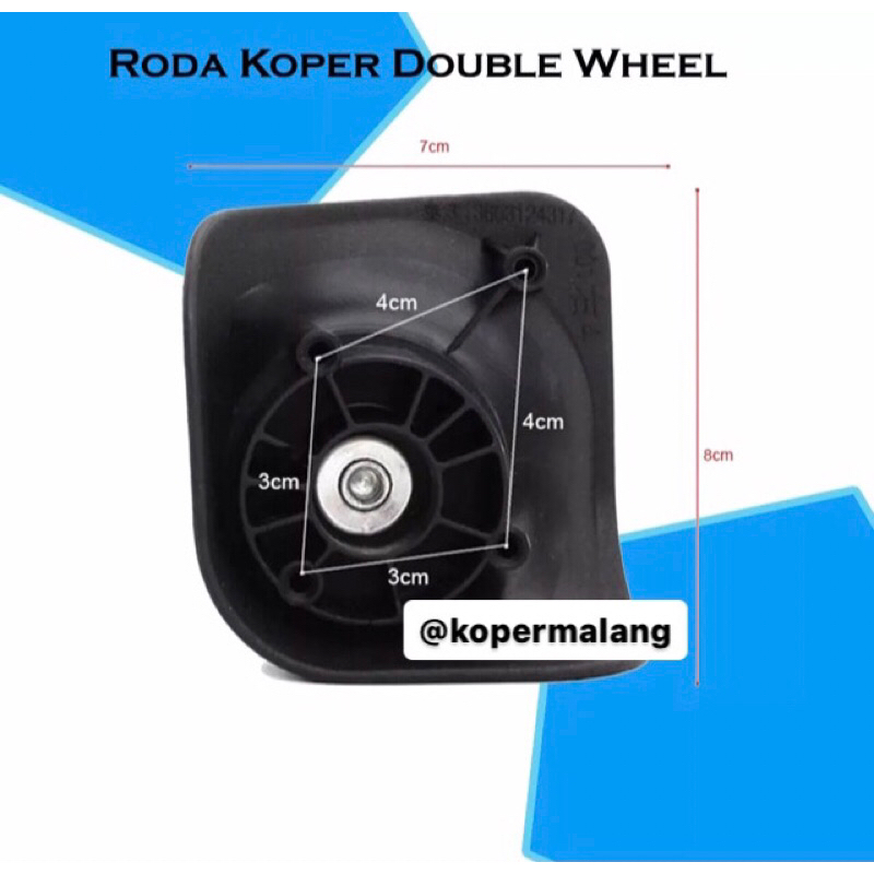 Jual RODA KOPER (isi 4PCs) /4pcs roda koper/Roda Koper double whell ...