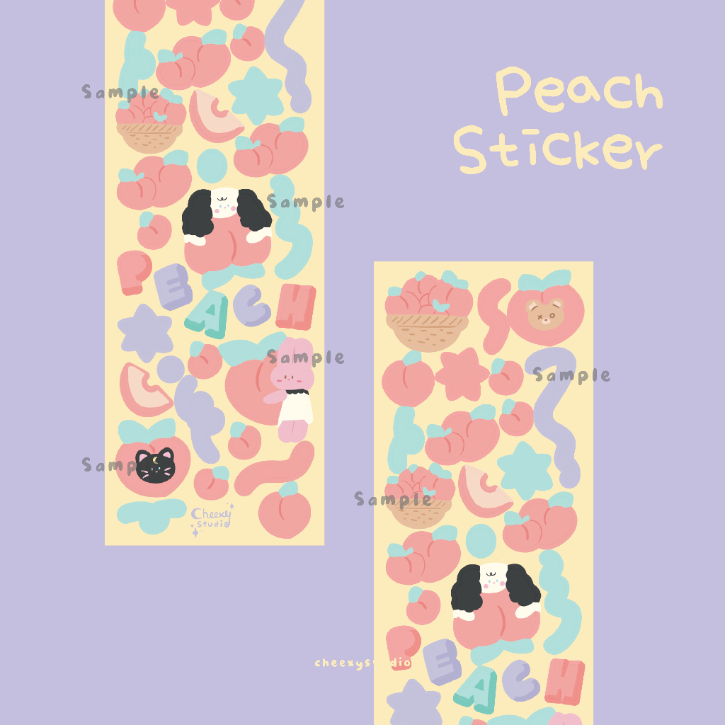 Jual Peach PVC Sticker | Shopee Indonesia