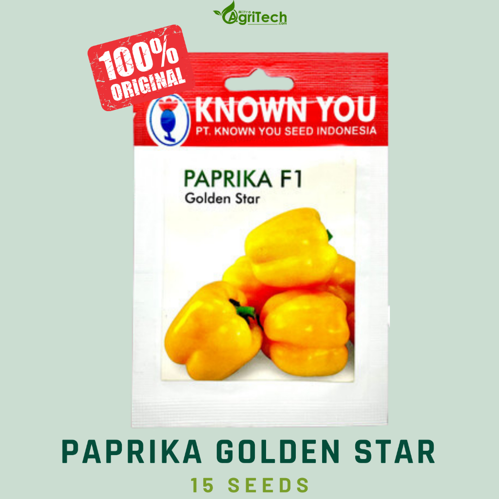 Jual Benih Bibit Paprika Kuning F1 Golden Star Isi 15 Biji Known You