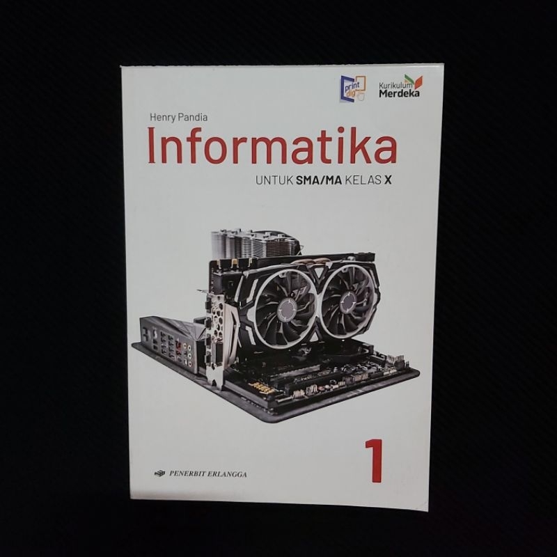 Jual Buku Original Pelajaran Informatika Kurikulum Merdeka Erlangga SMA ...