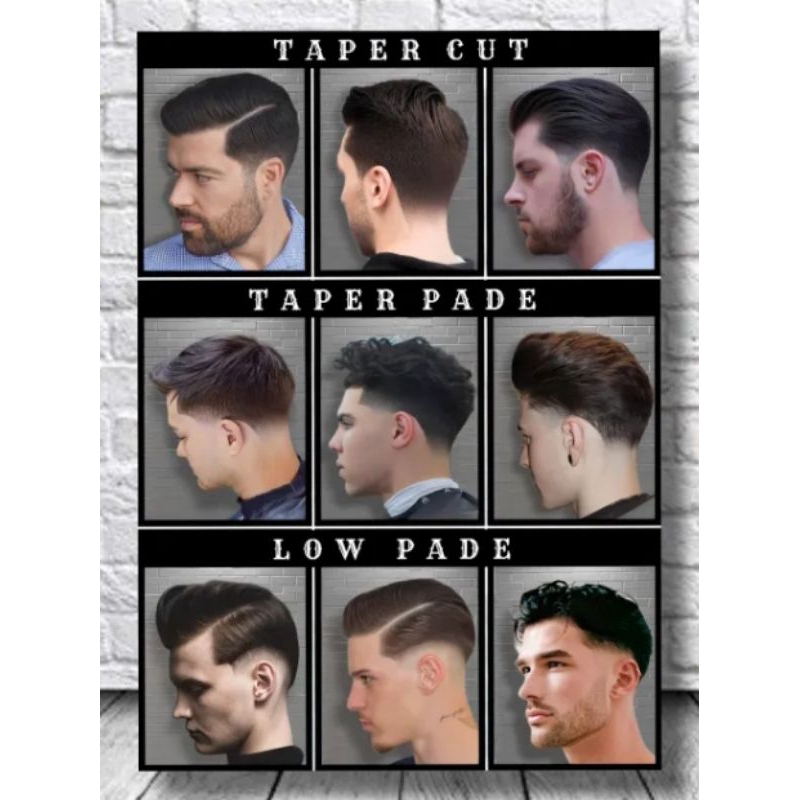 Jual POSTER MODEL RAMBUT TERBARU TAPER PADE | Shopee Indonesia